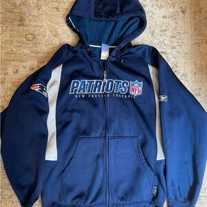 Reebok NFL Team Apparel Blue Hoodie Patriots
